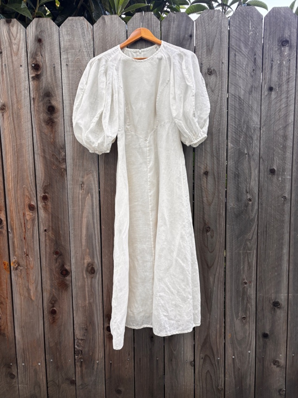 Zimmermann Puff-Sleeve Linen Midi Dress - Picture 4 of 6